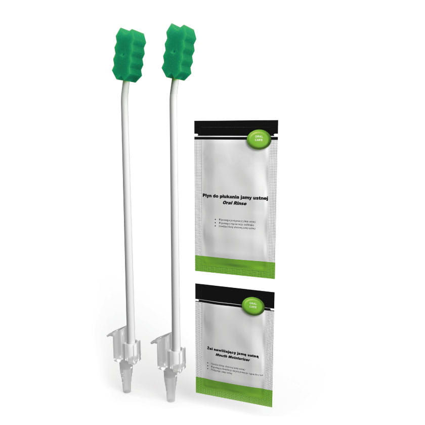 Oral Care z gąbką, nadtlenkiem wodoru i aplikatorem